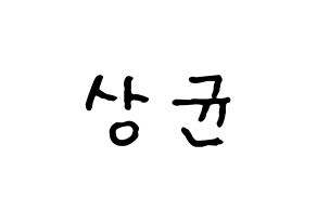 KPOP idol JBJ95  김상균 (Kim Sang-gyun, Kim Sang-gyun) Printable Hangul name fan sign, fanboard resources for concert Normal