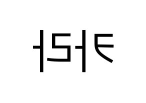 KPOP idol KARA Printable Hangul fan sign, fanboard resources for LED Reversed