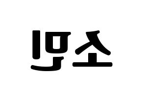 KPOP idol KARD  전소민 (Jeon So-min, Somin) Printable Hangul name fan sign, fanboard resources for light sticks Reversed