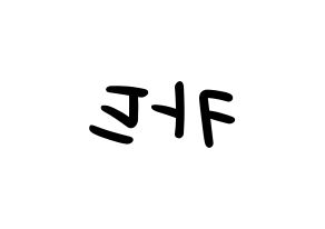 KPOP idol KARD Printable Hangul fan sign, concert board resources for LED Reversed