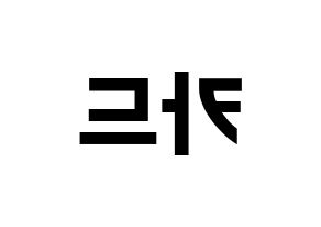 KPOP idol KARD Printable Hangul fan sign & fan board resources Reversed