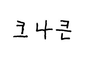 KPOP idol KNK Printable Hangul fan sign & fan board resources Normal