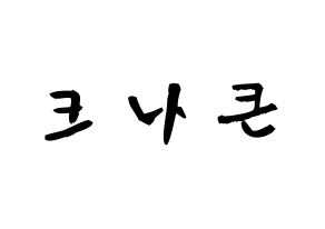 KPOP idol KNK Printable Hangul fan sign & concert board resources Normal
