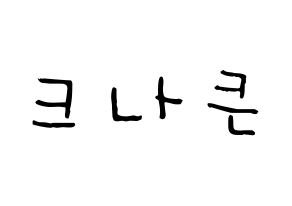 KPOP idol KNK Printable Hangul Fansign Fanboard resources Normal
