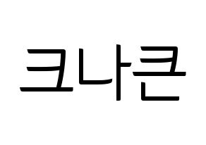 KPOP idol KNK Printable Hangul fan sign, fanboard resources for light sticks Normal