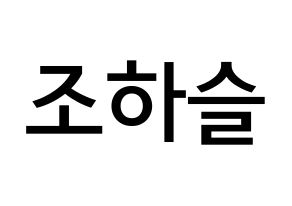 KPOP idol LOONA  하슬 (Jo Ha-seul, HaSeul) Printable Hangul name Fansign Fanboard resources for concert Normal