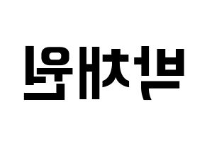 KPOP idol LOONA  고원 (Park Chae-won, Go Won) Printable Hangul name fan sign, fanboard resources for concert Reversed