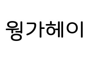 KPOP idol LOONA  비비 (Wong Ga-hei, ViVi) Printable Hangul name Fansign Fanboard resources for concert Normal