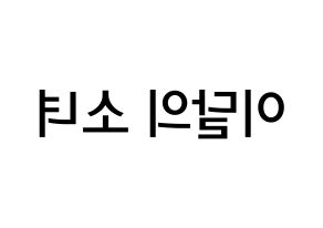 KPOP idol LOONA Printable Hangul Fansign Fanboard resources Reversed
