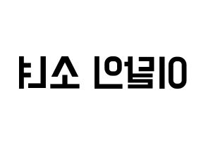 KPOP idol LOONA Printable Hangul Fansign concert board resources Reversed