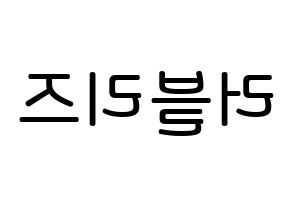 KPOP idol LOVELYZ Printable Hangul Fansign Fanboard resources Reversed