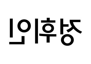 KPOP idol Mamamoo  휘인 (Jung Whee-in, Wheein) Printable Hangul name Fansign Fanboard resources for concert Reversed