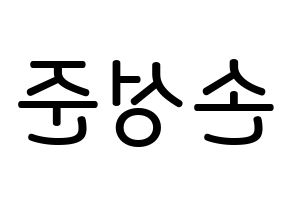 KPOP idol MCND  캐슬제이 (Son Seong-jun, Castle J) Printable Hangul name Fansign Fanboard resources for concert Reversed