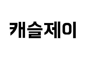 KPOP idol MCND  캐슬제이 (Son Seong-jun, Castle J) Printable Hangul name fan sign, fanboard resources for concert Normal