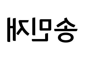 KPOP idol MCND  민재 (Song Min-jae, Minjae) Printable Hangul name fan sign, fanboard resources for concert Reversed