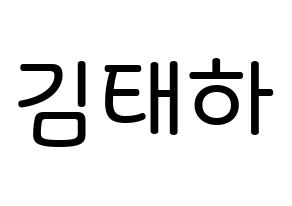 KPOP idol MOMOLAND  태하 (Kim Tae-ha, Taeha) Printable Hangul name Fansign Fanboard resources for concert Normal