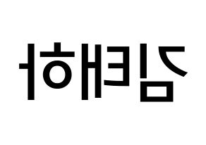 KPOP idol MOMOLAND  태하 (Kim Tae-ha, Taeha) Printable Hangul name Fansign Fanboard resources for concert Reversed