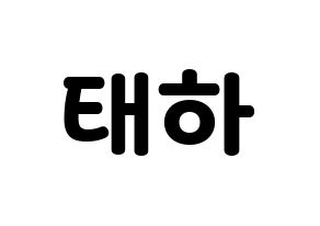 KPOP idol MOMOLAND  태하 (Kim Tae-ha, Taeha) Printable Hangul name fan sign & fan board resources Normal