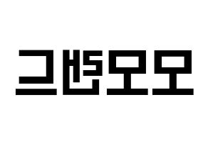 KPOP idol MOMOLAND Printable Hangul Fansign concert board resources Reversed