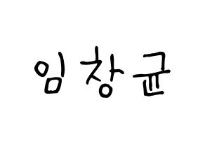 KPOP idol MONSTA X  아이엠 (Im Chang-kyun, I.M) Printable Hangul name fan sign, fanboard resources for light sticks Normal