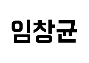 KPOP idol MONSTA X  아이엠 (Im Chang-kyun, I.M) Printable Hangul name fan sign, fanboard resources for concert Normal