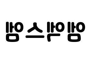 KPOP idol MXM Printable Hangul fan sign & concert board resources Reversed