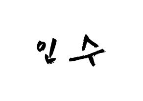 KPOP idol MYNAME  인수 (Kang In-soo, Insoo) Printable Hangul name fan sign & fan board resources Normal