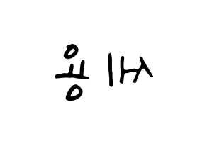 KPOP idol MYNAME  세용 (Kim Se-yong, Seyong) Printable Hangul name fan sign, fanboard resources for LED Reversed