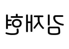 KPOP idol N.Flying  김재현 (Kim Jae-hyun, Kim Jae-hyun) Printable Hangul name Fansign Fanboard resources for concert Reversed
