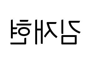 KPOP idol N.Flying  김재현 (Kim Jae-hyun, Kim Jae-hyun) Printable Hangul name fan sign, fanboard resources for light sticks Reversed