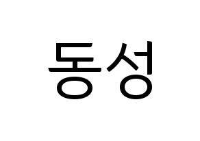 KPOP idol N.Flying  서동성 (Seo Dong-sung, Seo Dong-sung) Printable Hangul name fan sign, fanboard resources for light sticks Normal