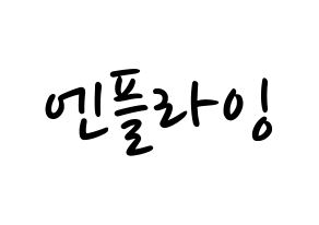 KPOP idol N.Flying Printable Hangul fan sign, concert board resources for LED Normal