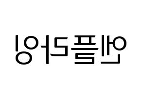KPOP idol N.Flying Printable Hangul fan sign, fanboard resources for light sticks Reversed