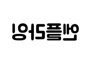 KPOP idol N.Flying Printable Hangul fan sign & concert board resources Reversed