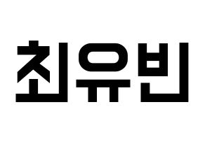 KPOP idol NATURE  채빈 (Choi Yu-bin, Chaebin) Printable Hangul name fan sign, fanboard resources for light sticks Normal