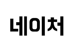 KPOP idol NATURE Printable Hangul fan sign & fan board resources Normal