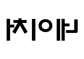 KPOP idol NATURE Printable Hangul fan sign & concert board resources Reversed