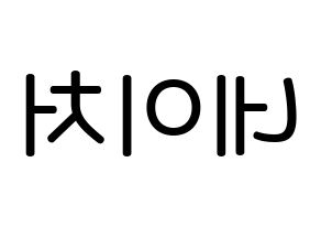 KPOP idol NATURE Printable Hangul Fansign Fanboard resources Reversed