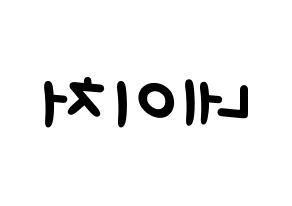 KPOP idol NATURE Printable Hangul Fansign concert board resources Reversed