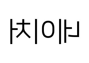 KPOP idol NATURE Printable Hangul fan sign, fanboard resources for LED Reversed