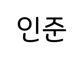 KPOP idol NCT  런쥔 (Huang Ren-jun, Renjun) Printable Hangul name Fansign Fanboard resources for concert Normal