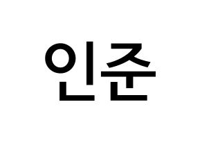 KPOP idol NCT  런쥔 (Huang Ren-jun, Renjun) Printable Hangul name Fansign Fanboard resources for concert Normal
