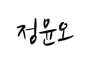 KPOP idol NCT  재현 (Jung Yoon-oh, Jaehyun) Printable Hangul name fan sign, fanboard resources for concert Normal