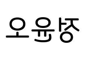 KPOP idol NCT  재현 (Jung Yoon-oh, Jaehyun) Printable Hangul name Fansign Fanboard resources for concert Reversed