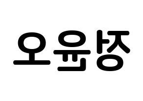 KPOP idol NCT  재현 (Jung Yoon-oh, Jaehyun) Printable Hangul name fan sign, fanboard resources for concert Reversed