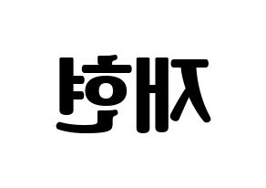 KPOP idol NCT  재현 (Jung Yoon-oh, Jaehyun) Printable Hangul name fan sign, fanboard resources for light sticks Reversed