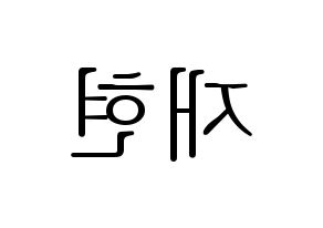 KPOP idol NCT  재현 (Jung Yoon-oh, Jaehyun) Printable Hangul name fan sign & fan board resources Reversed