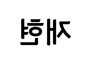 KPOP idol NCT  재현 (Jung Yoon-oh, Jaehyun) Printable Hangul name fan sign, fanboard resources for concert Reversed