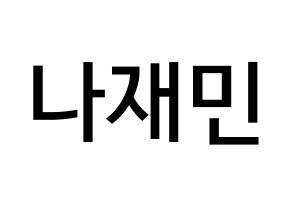 KPOP idol NCT  재민 (Na Jae-min, Jaemin) Printable Hangul name Fansign Fanboard resources for concert Normal