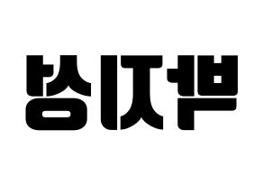 KPOP idol NCT  지성 (Park Ji-sung, Jisung) Printable Hangul name fan sign, fanboard resources for light sticks Reversed